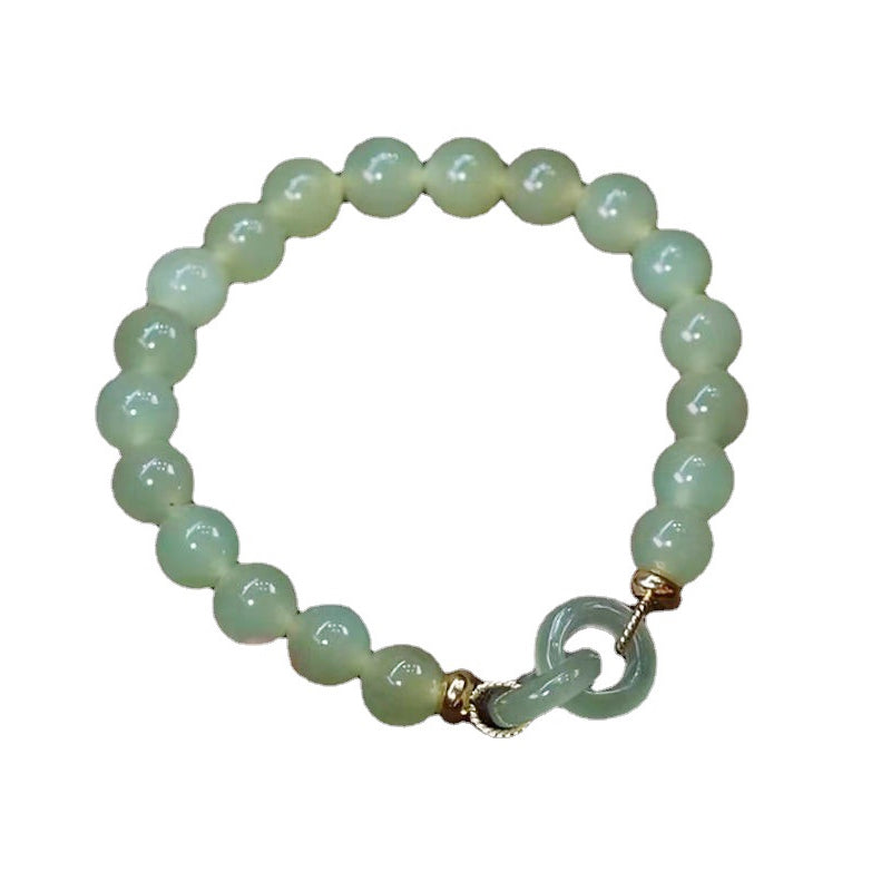 Interlocking Hetian Jade Bracelet