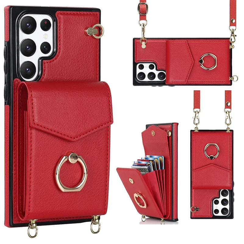 Crossbody Card Holder Phone Case for Samsung S