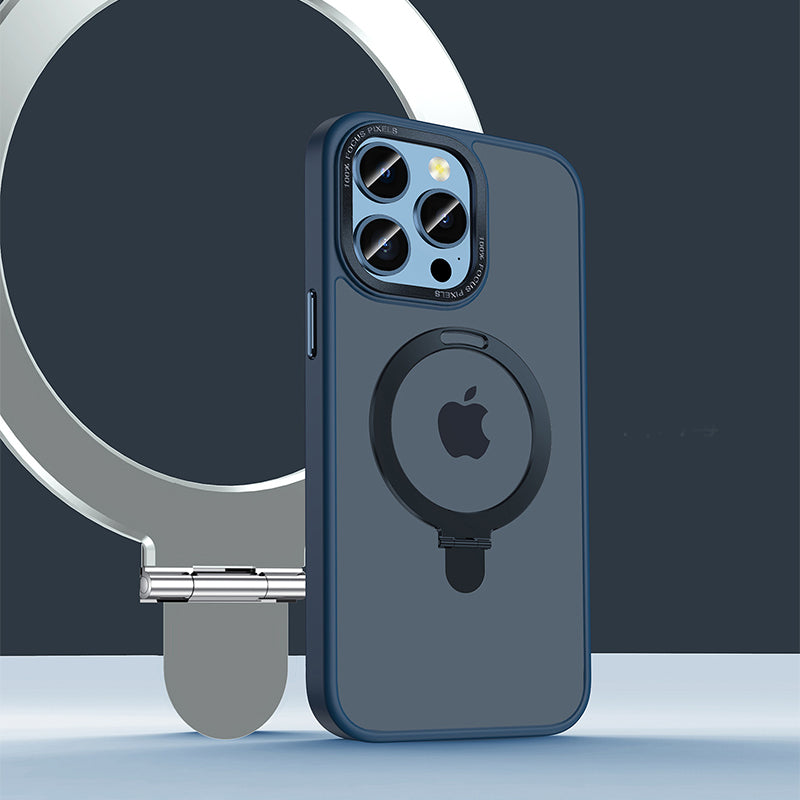 New Design Shockproof iPhone 15 Case Compatible with MagSafe (with Stand)