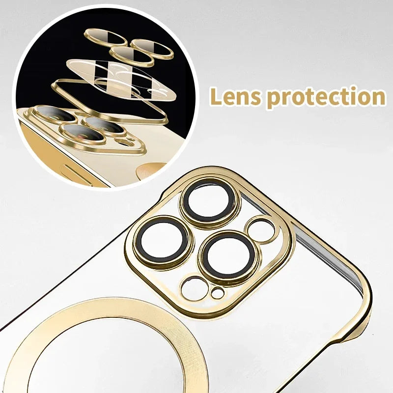 Ultra-thin Frameless Transparent Case For iPhone