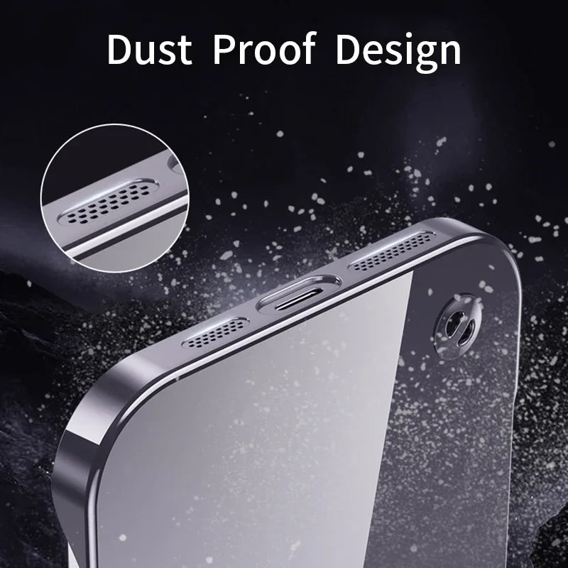 Ultra-thin Frameless Transparent Case For iPhone