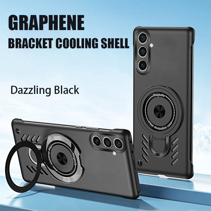 Frameless anti-fall and cooling phone case for Samsung