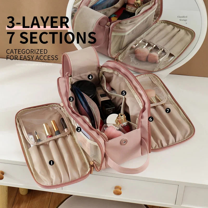 Multi Pocket Large-capacity Travel Cosmetic Bag