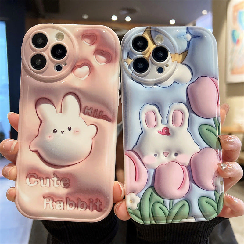 Soft Silicone 3D Rabbit air CushionProtective Case