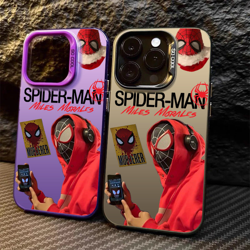 Matte Silver Musical Spider-Man Phone Case