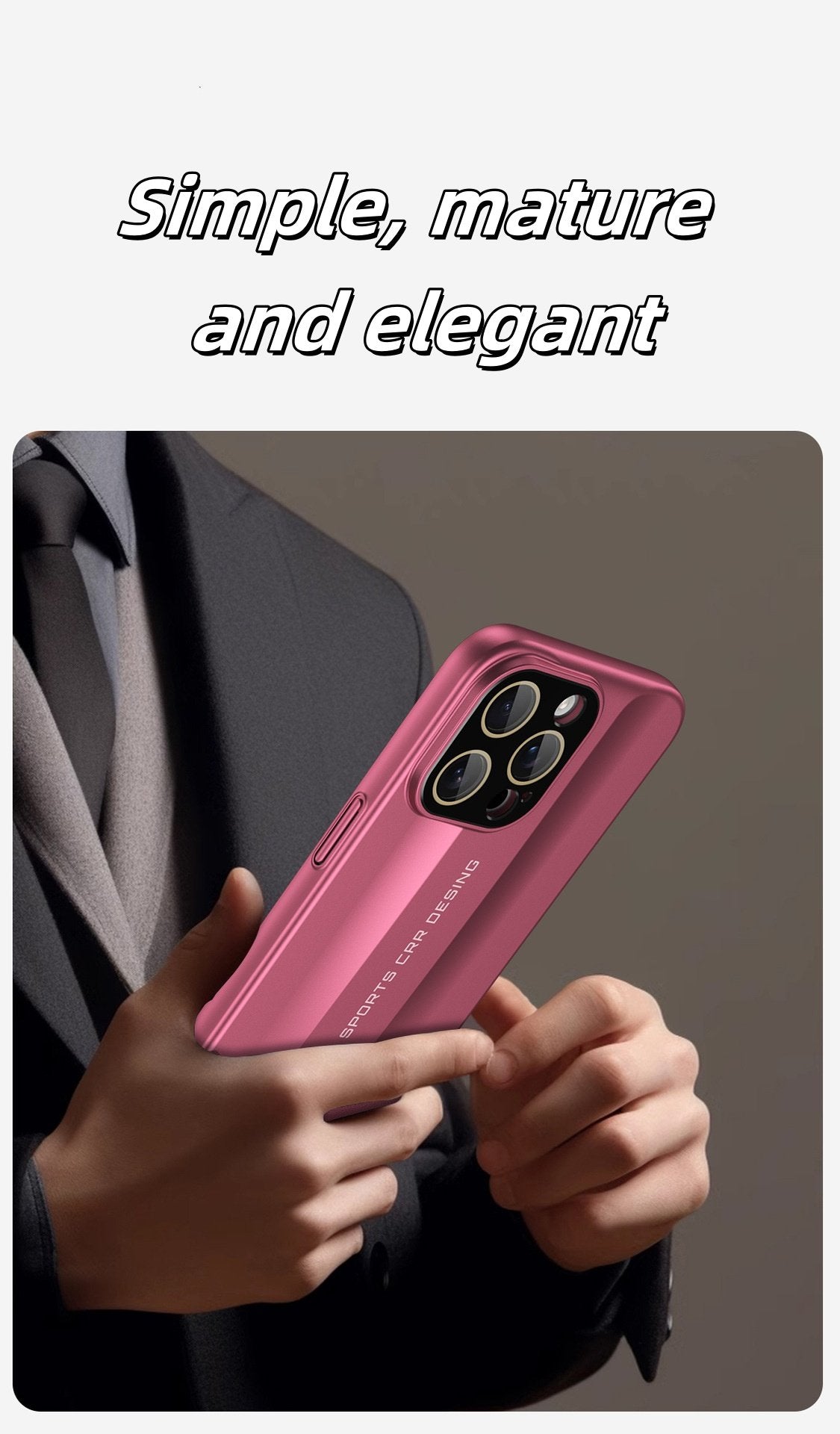 Premium Vegan Leather & Matte Phone Case with Raised Edges, Dustproof Cutouts, and Anti-Fingerprint Design