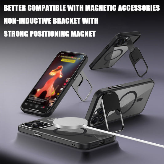 Magnetic Lens Multi-Dimensional Bracket Mobile Phone Case