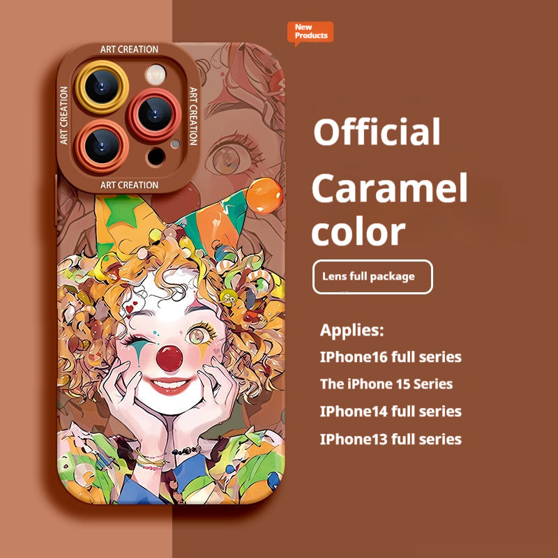 Super popular clown niche all-inclusive anti-fall iPhone case