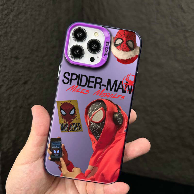 Matte Silver Musical Spider-Man Phone Case