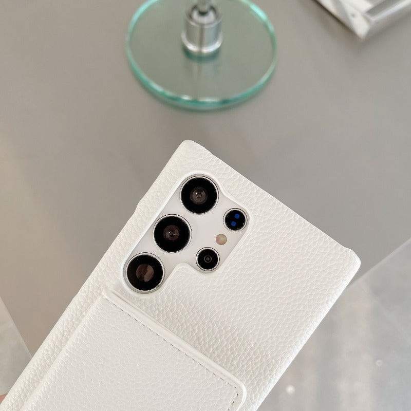 Card Slot Lanyard Half-covered Mobile Phone Case For Samsung