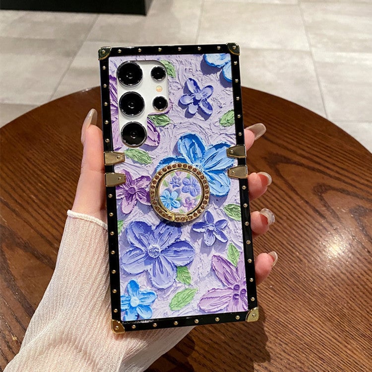 Colorful Oil Painting Flowers Phone Case For Samsung