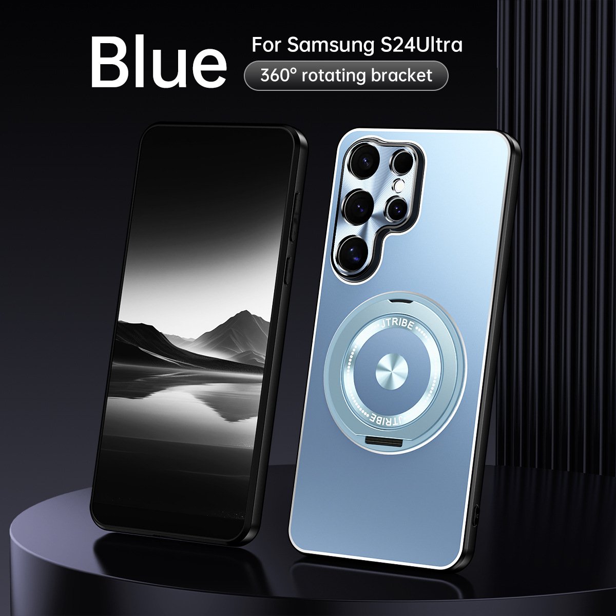 🌐 Titanium Series Rotating Case for Samsung S25 Ultra/S24 Ultra
