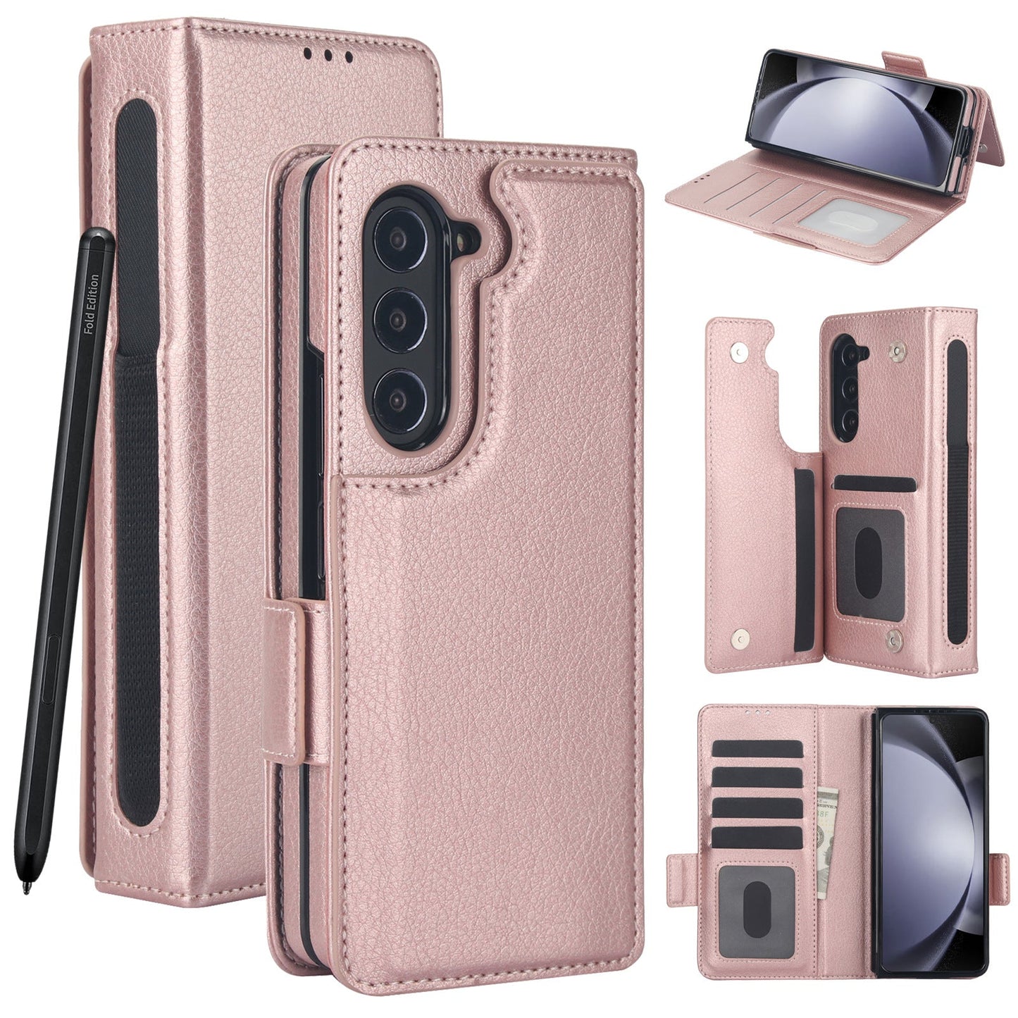 Suitable for Samsung ZFold3/4/5 Multifunctional Leather Case