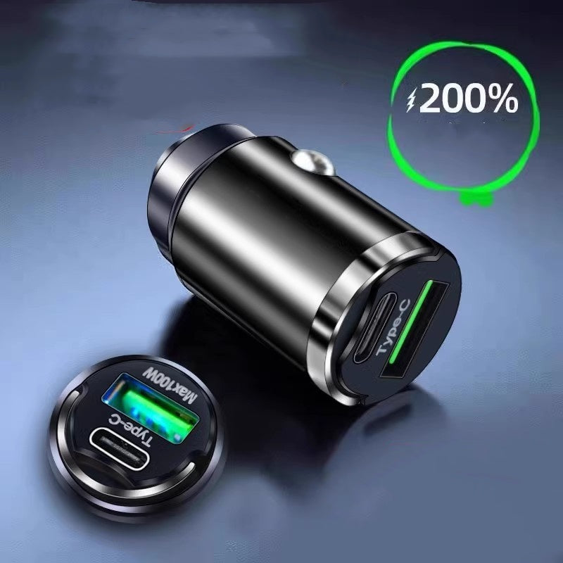 Concealed Car USB Charger with Dual Ports