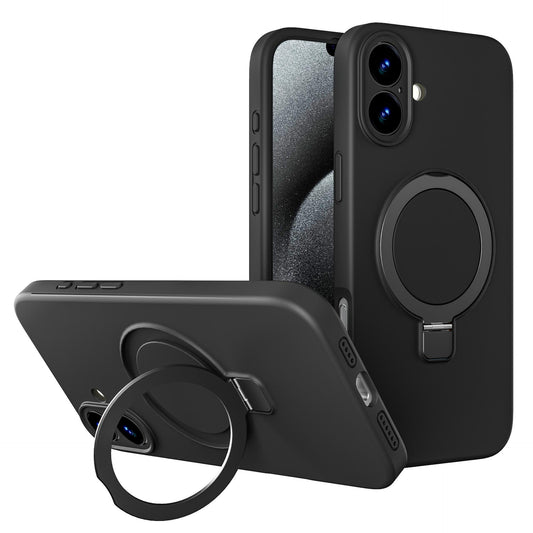 Apple Liquid Silicone Ring Phone Case with Magnetic Kickstand – Unmatched Protection and Seamless MagSafe Compatibility