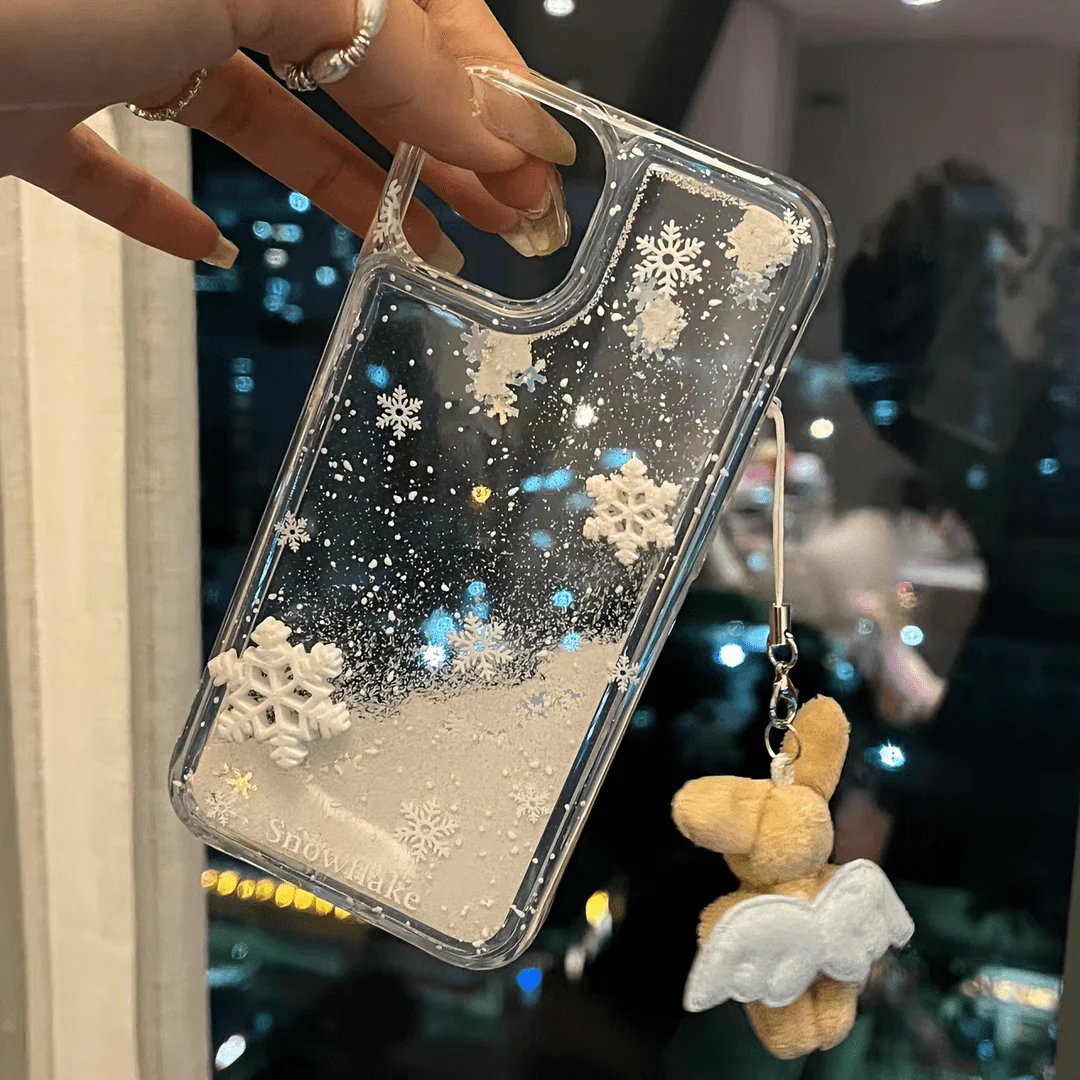 Ins winter snowflake runnable phone case