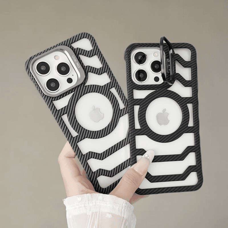 Carbon Fiber Cooling Phone Case: Enhanced Airflow and Magnetic Compatibility