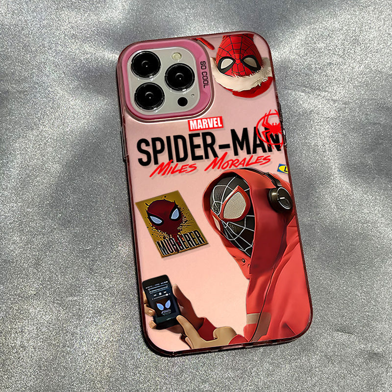 Matte Silver Musical Spider-Man Phone Case