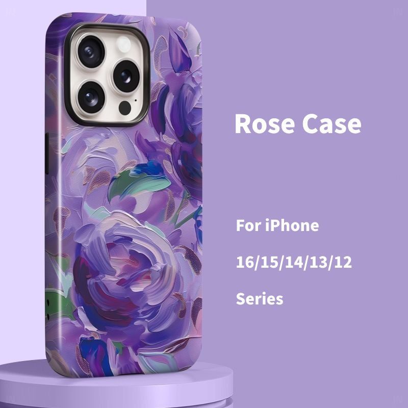 Colorful Rose Phone Case For iPhone