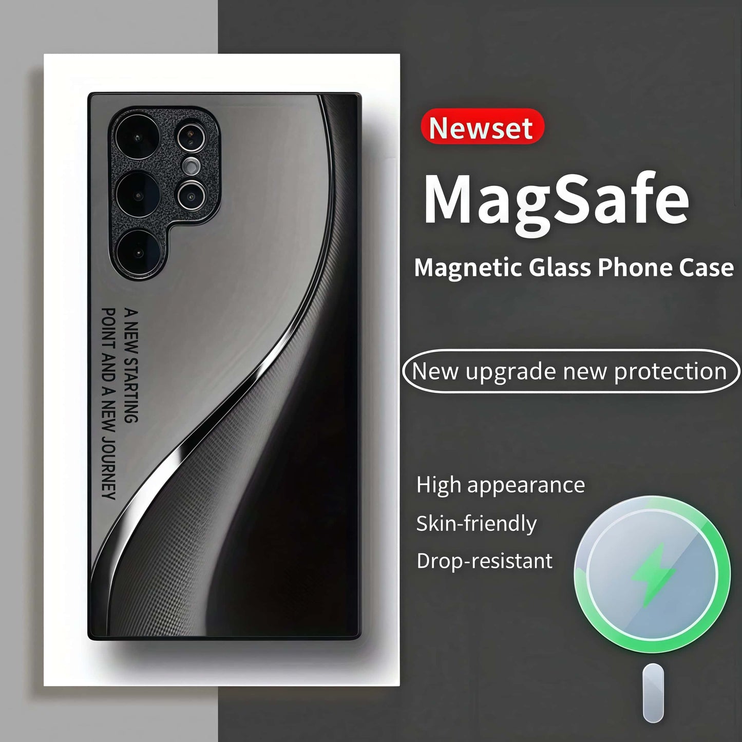 3D Curved Glass Case - MagSafe & Shatterproof