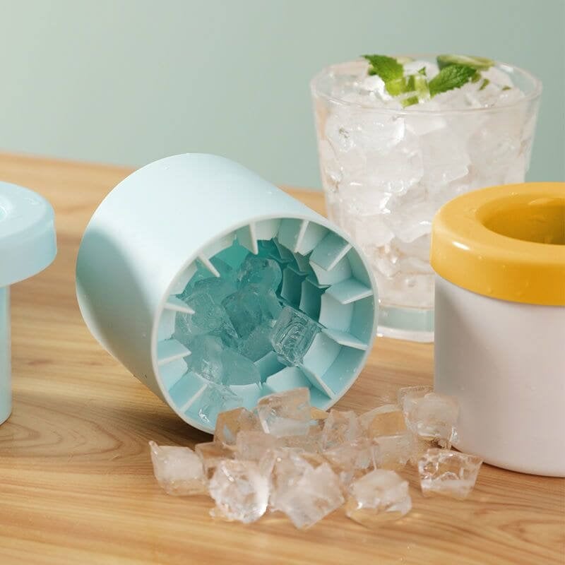 Silicone ice cube maker cup