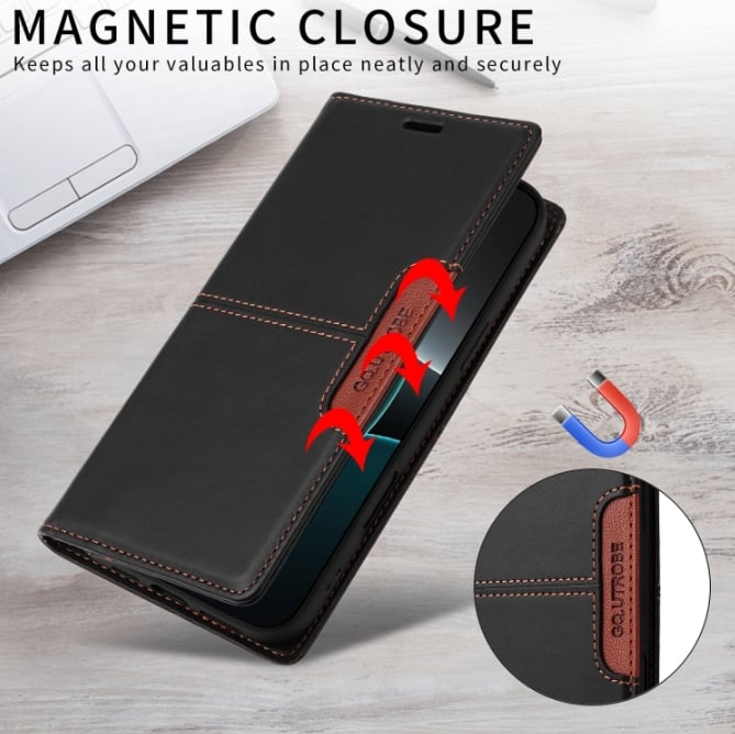 Business Anti-theft Flip Phone Leather Case For Samsung A55