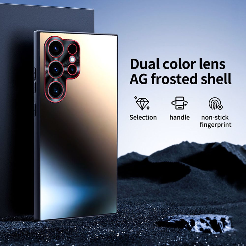 Newest Dual Color Lens AG Frosted Shell Phone Case For Samsung Galaxy