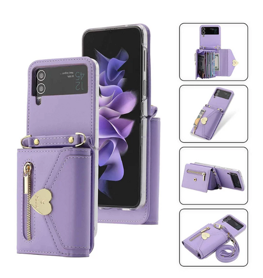 Fashion Crossbody Wallet Case of Women for Samsung Galaxy Z Flip3/4/5