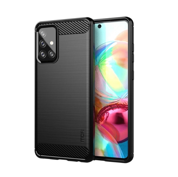 Brushed Carbon Fiber Pattern TPU Protective Case For Samsung A14