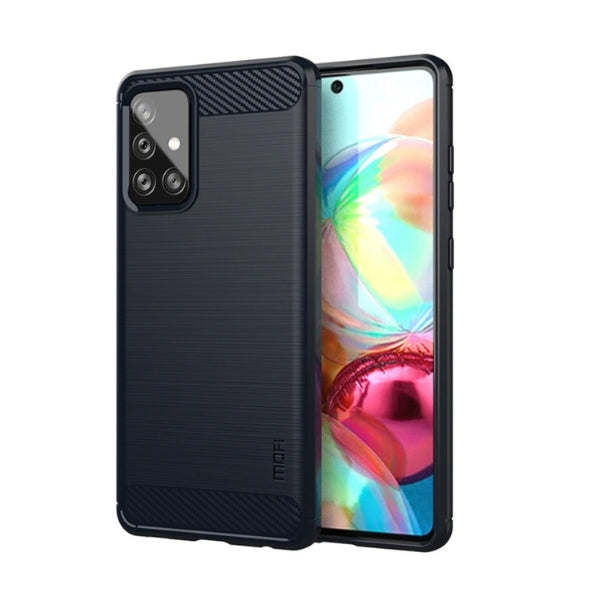 Brushed Carbon Fiber Pattern TPU Protective Case For Samsung A14