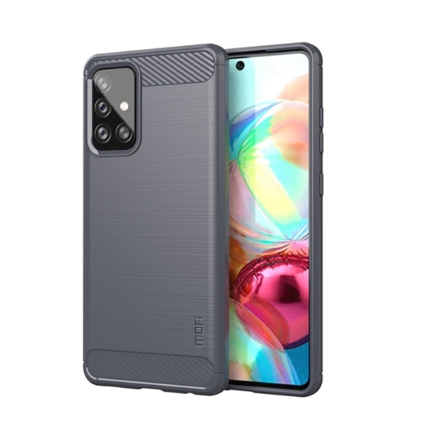 Brushed Carbon Fiber Pattern TPU Protective Case For Samsung A14