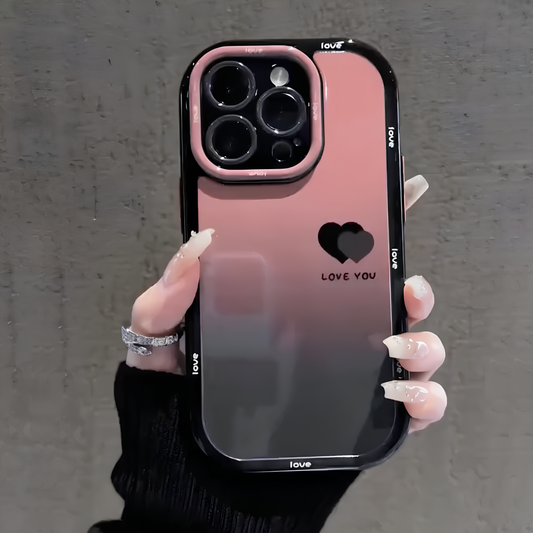 Gradient Ombre Love Heart Case