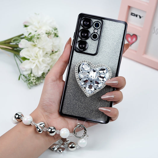 Glitter Heart Samsung Phone Case