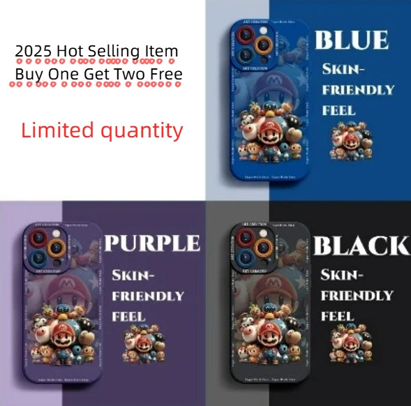 New silicone anti-fall all-inclusive Mario phone case