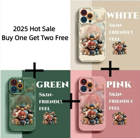 New silicone anti-fall all-inclusive Mario phone case