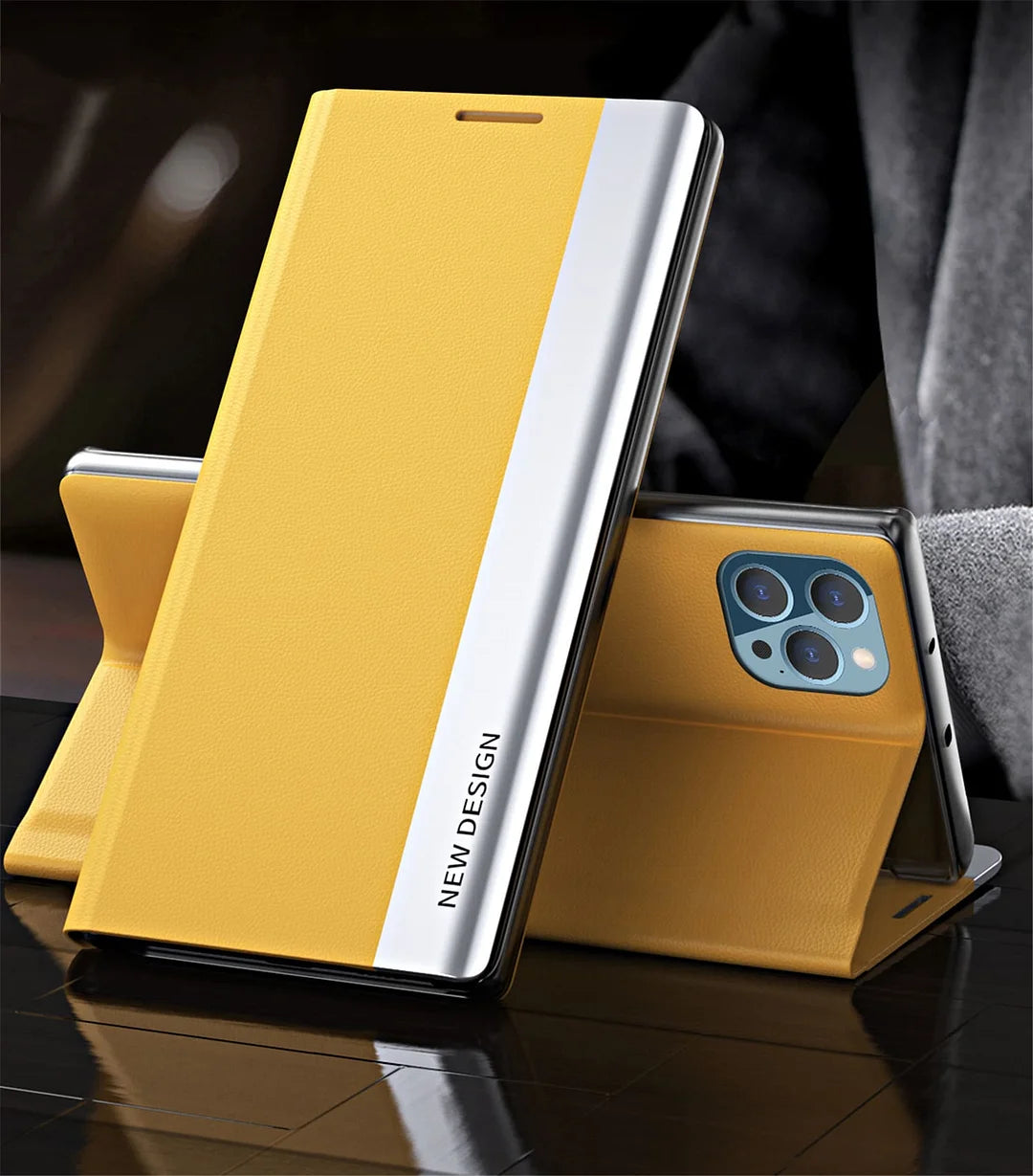 Magnetic Flip Cover Leather Phone Case