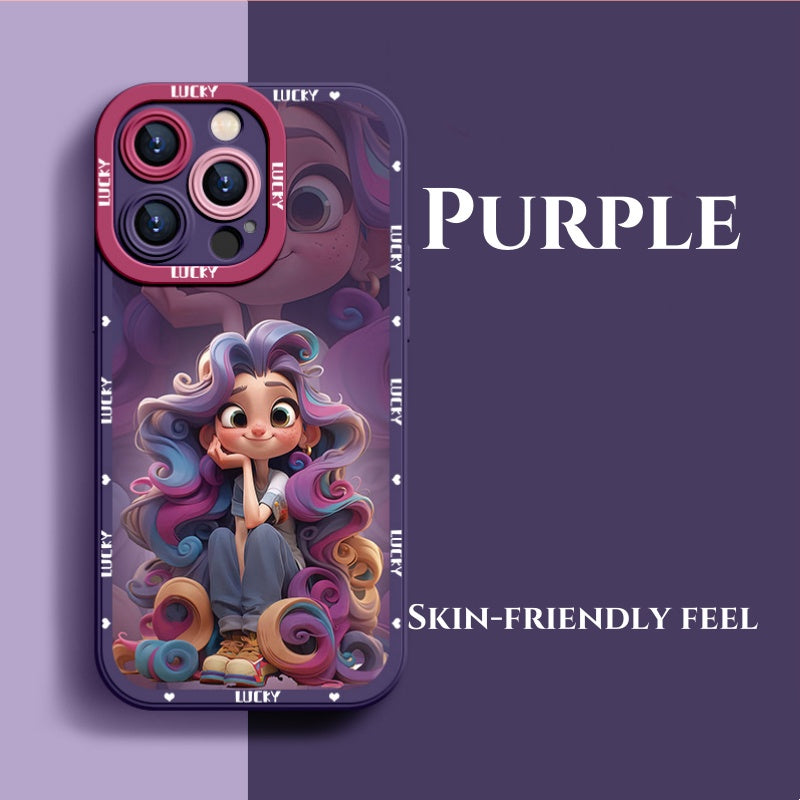 New painted princess on the run soft phone case