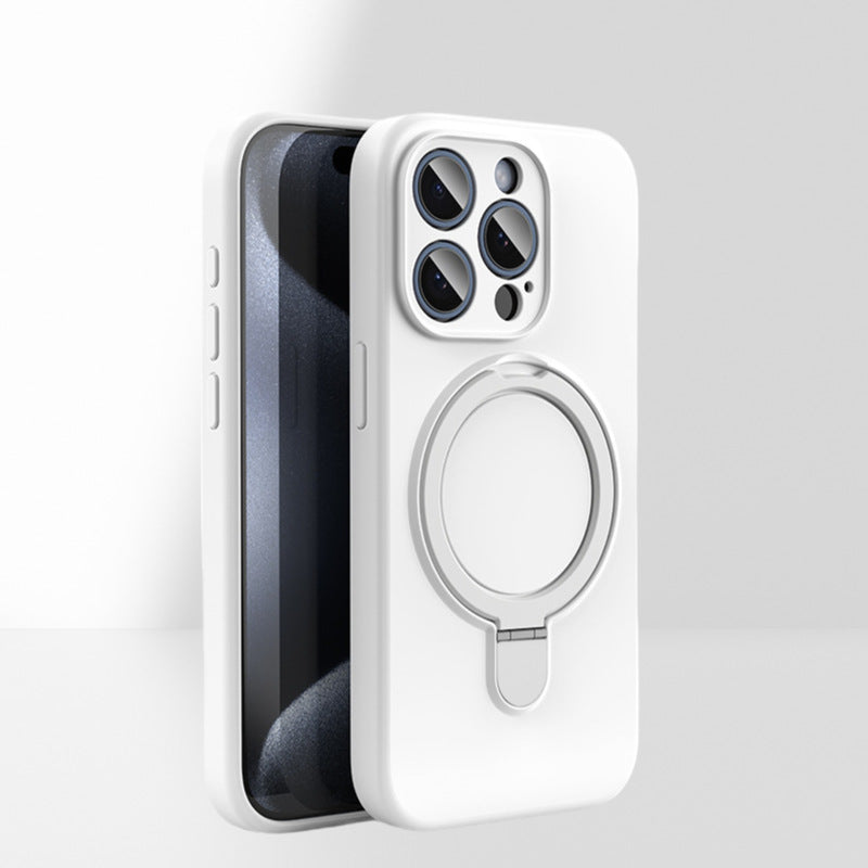 Liquid Silicone Rotating Magnetic Holder Case For iPhone