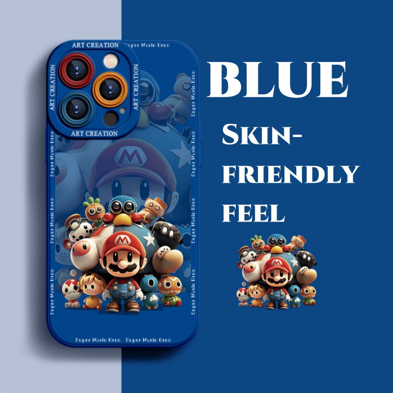 New silicone anti-fall all-inclusive Mario phone case