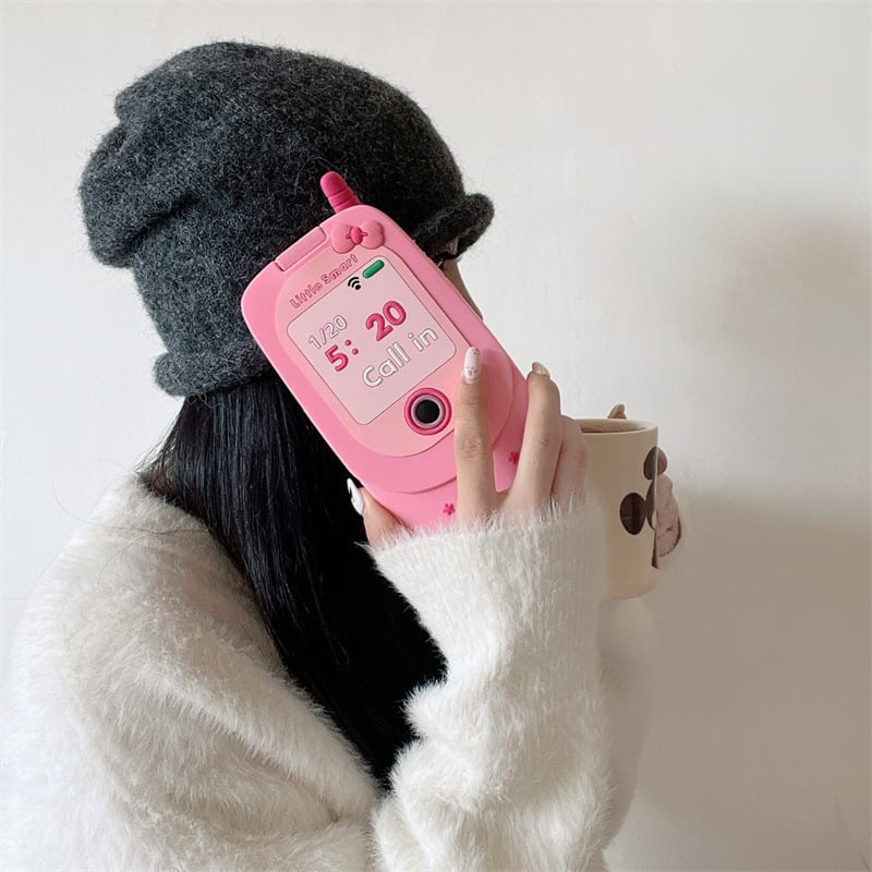 🔥HOT SALE🔥Funny Apple creative flip mirror phone case suitable for silicone