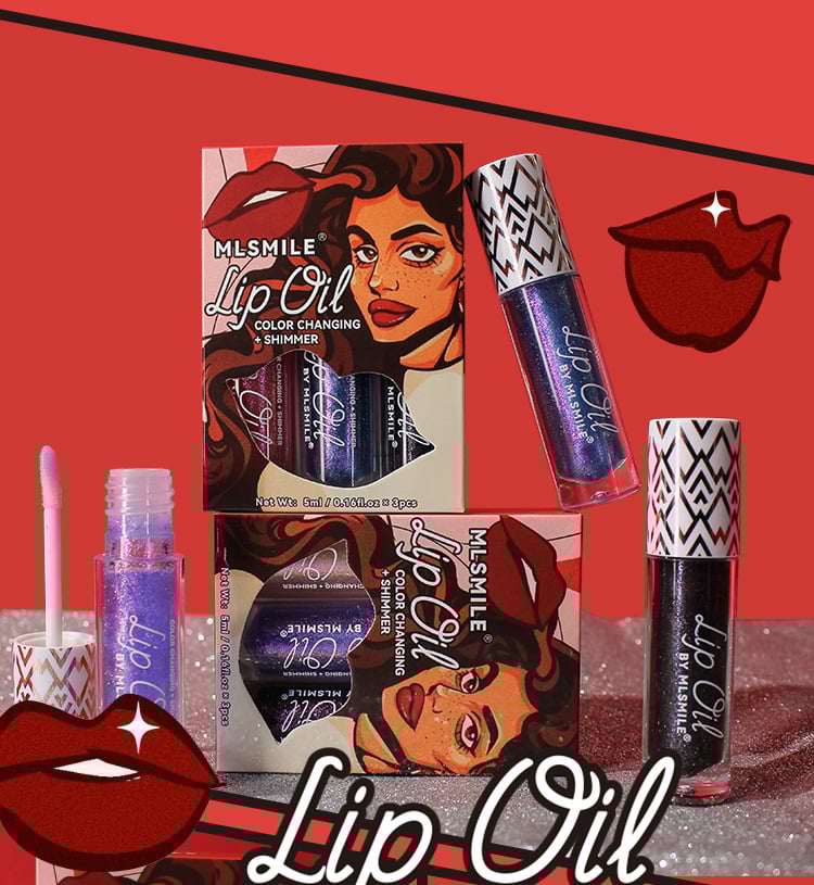 💝MLSMILE Pearlescent Color Changing Lip Gloss