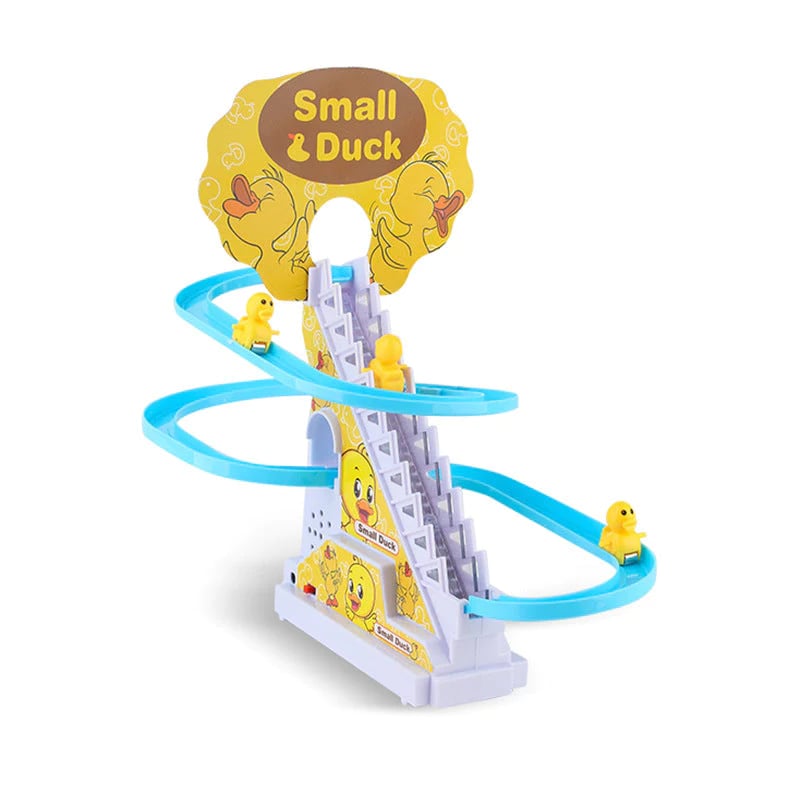 🦆Electric duck slide track with lights and music🦆