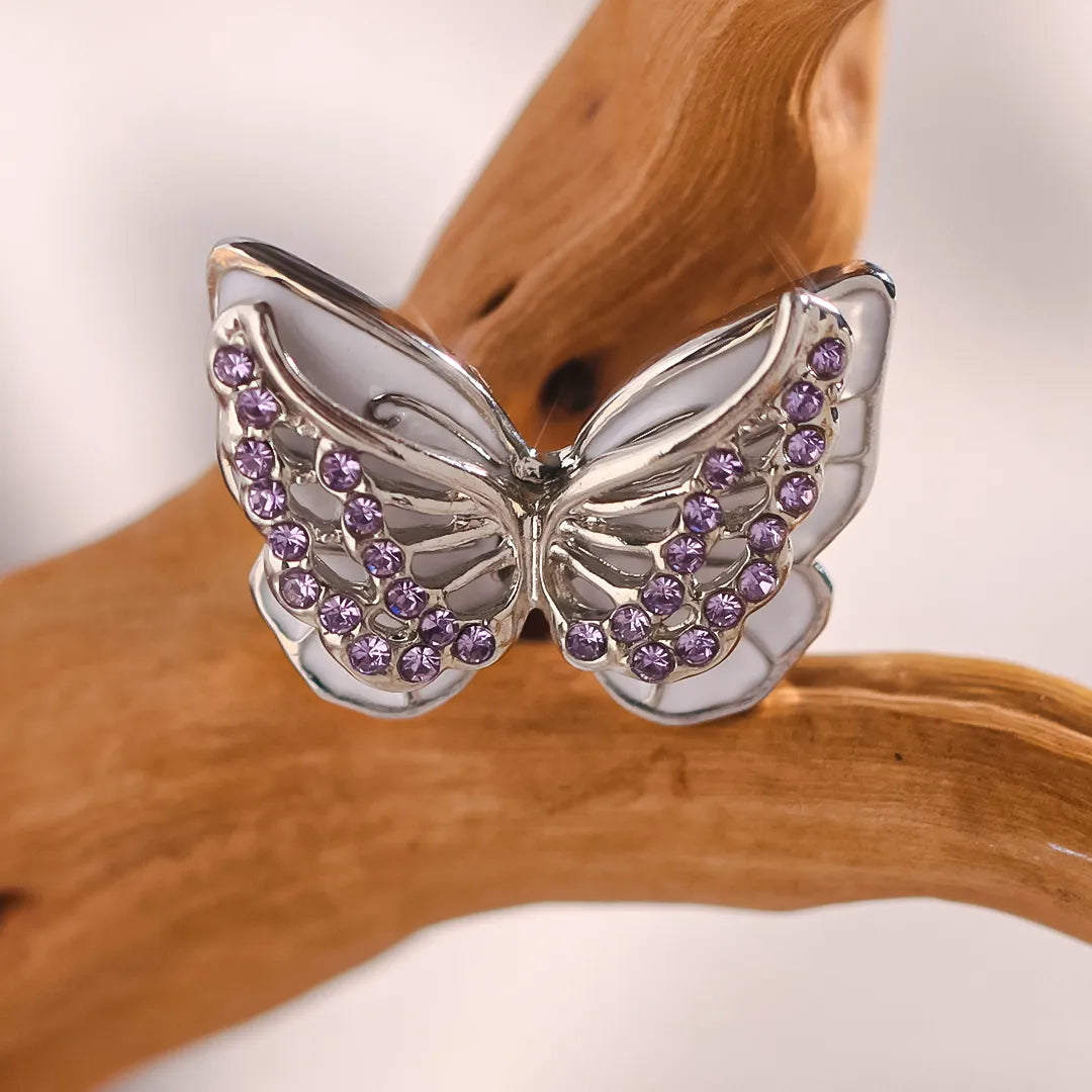 FOR MEMORIAL - DIAMOND DOUBLE BUTTERFLY RING