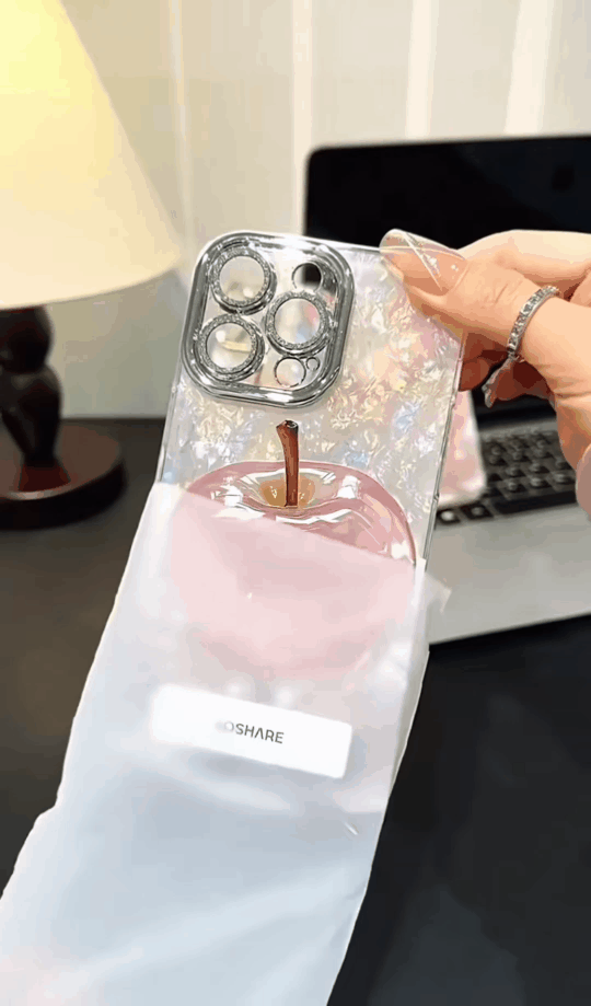 A glowing, protective case with a fruity twist — apple 🍎 and strawberry 🍓 style! ✨📱