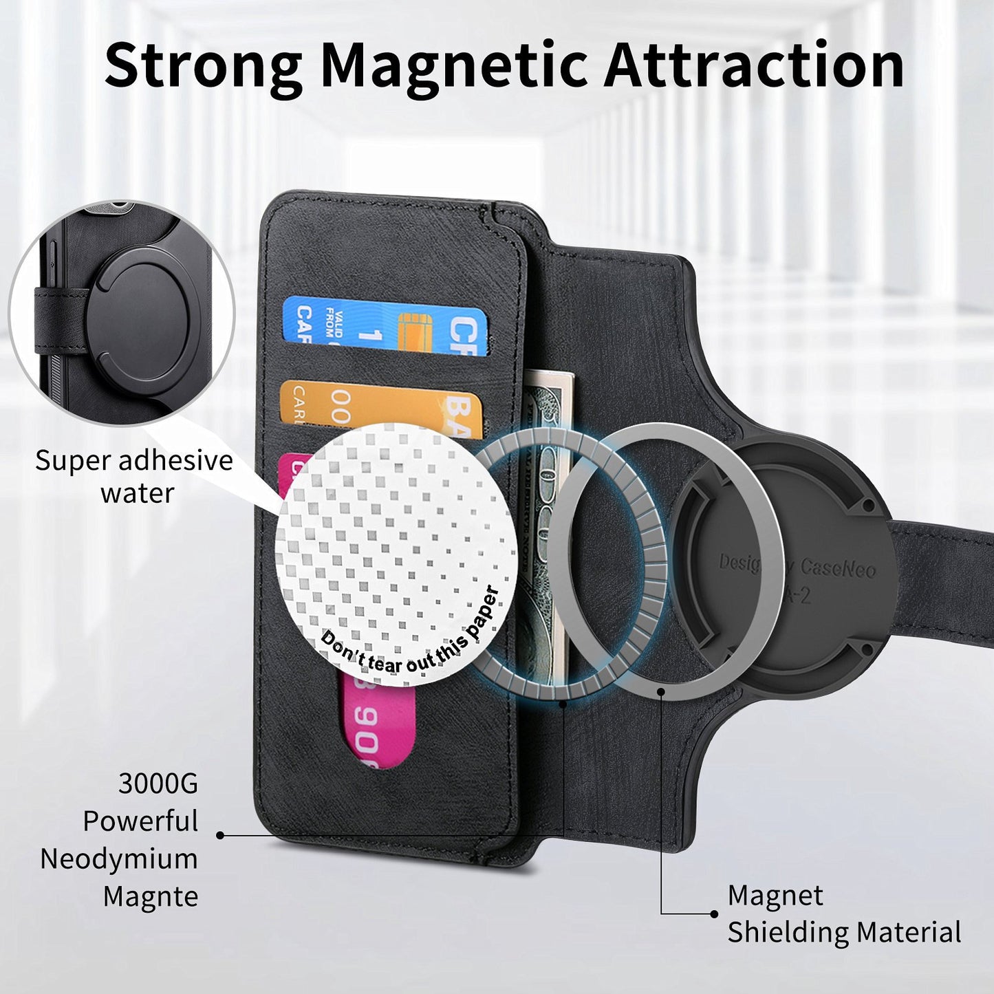 Suitable for Samsung Mobile Phone Case Magnetic Detachable Leather Case