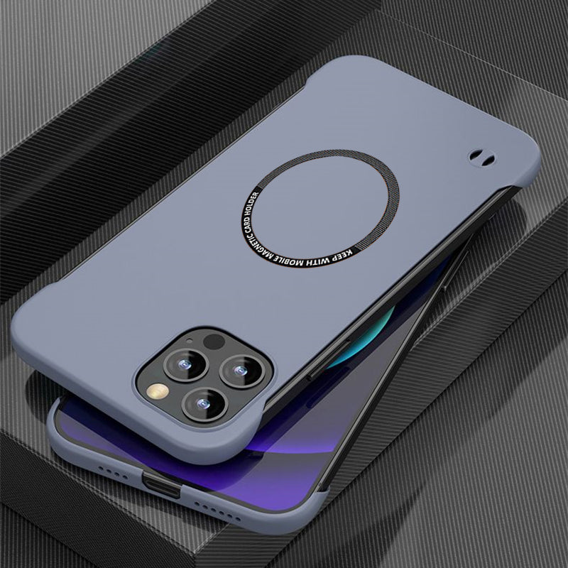 Ultra Thin Wireless Charging Frameless Case For iPhone