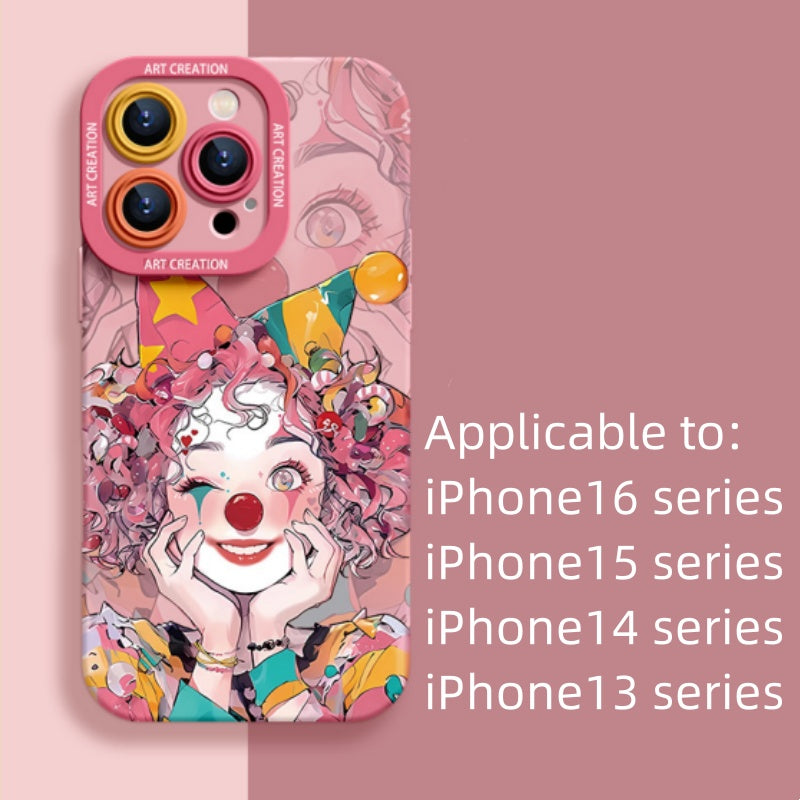 New super hot clown niche all-inclusive anti-fall mobile phone case