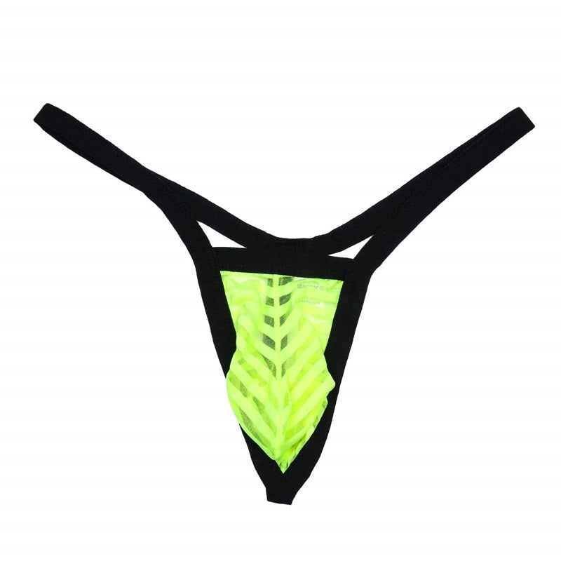 Men's See-Through Thong G-String Underwear, Men's Hot T-back Thong G-String Undie, No Visible Lines.