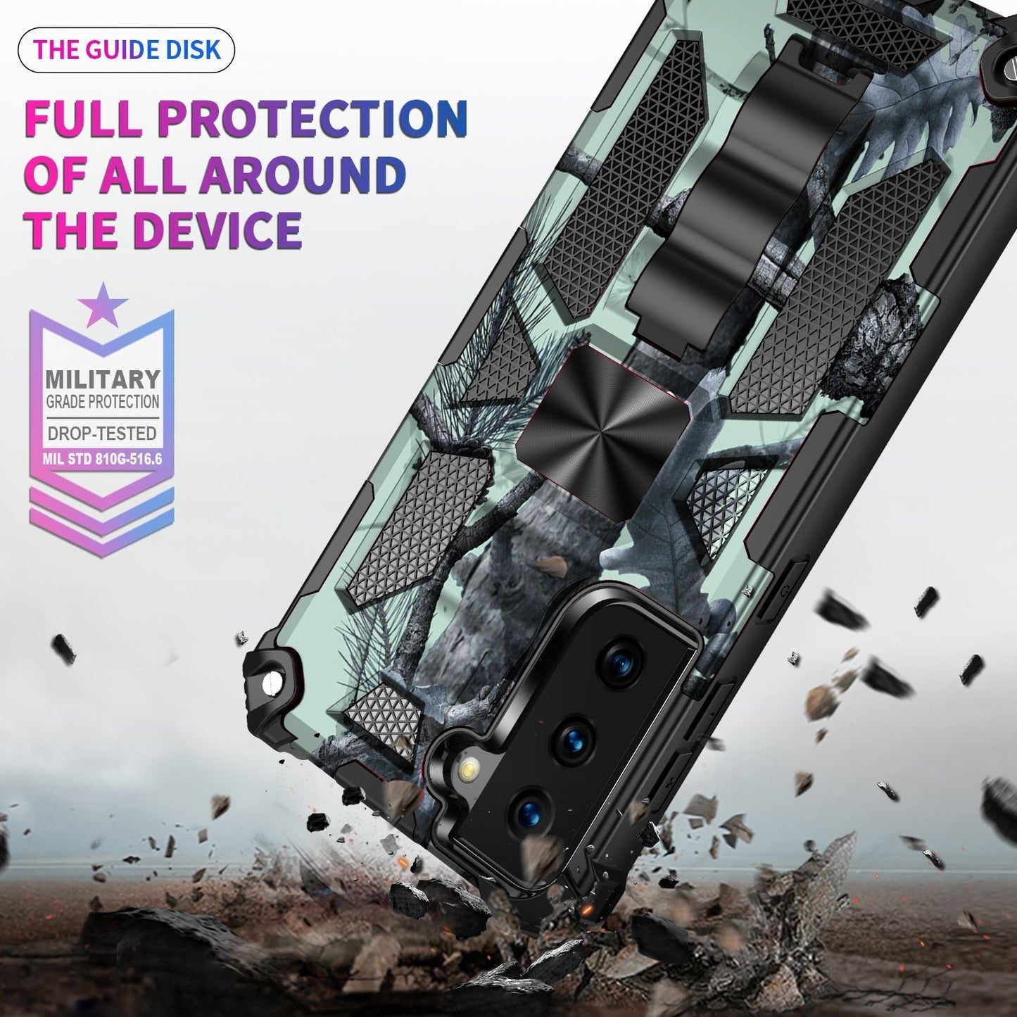 Armor Shockproof With Kickstand For Samsung Galaxy