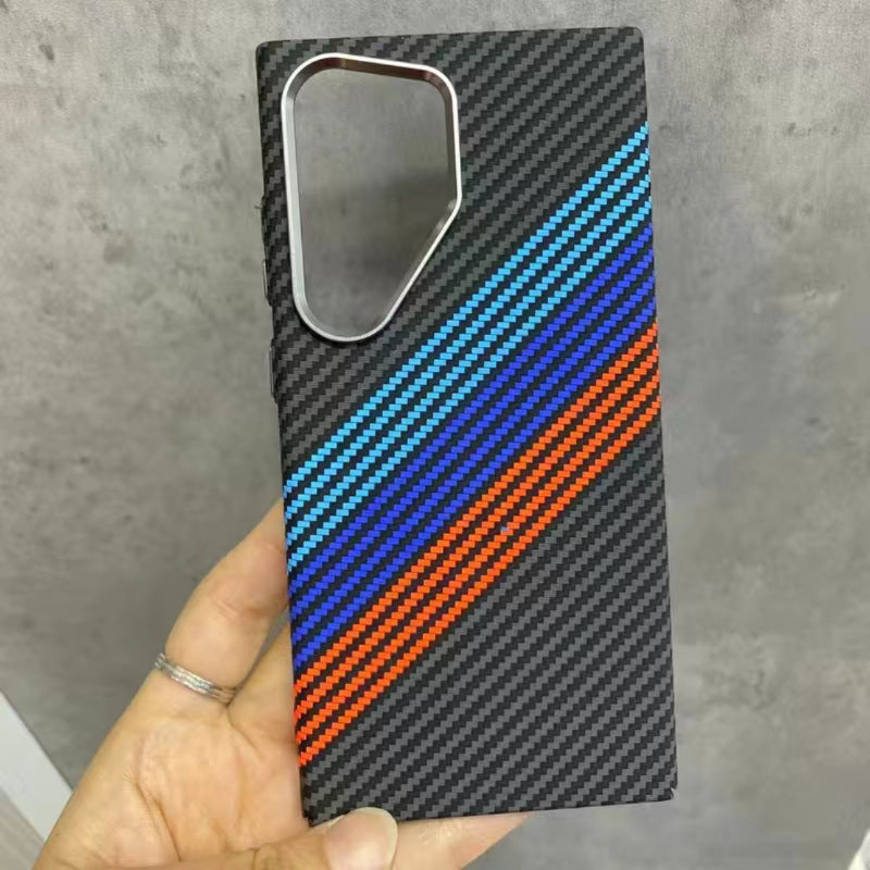 Trendy Carbon Fibre Wireless Case for Samsung